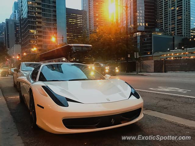 Ferrari 458 Italia spotted in Chicago, Illinois