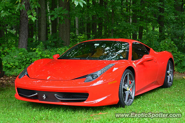 Ferrari 458 Italia spotted in Elkhart Lake, Wisconsin