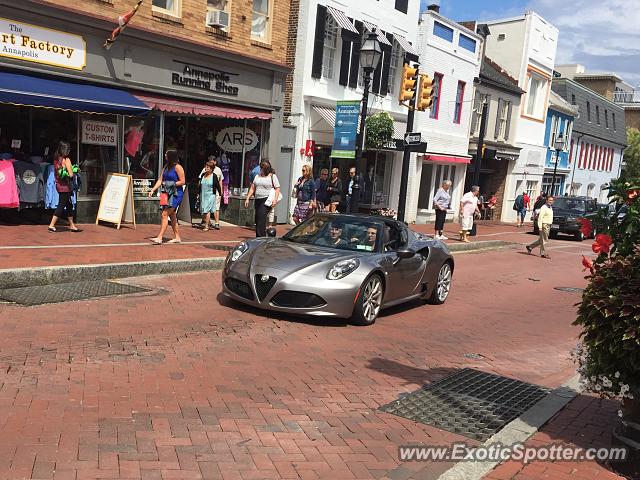 Alfa Romeo 4C spotted in Annapolis, Maryland