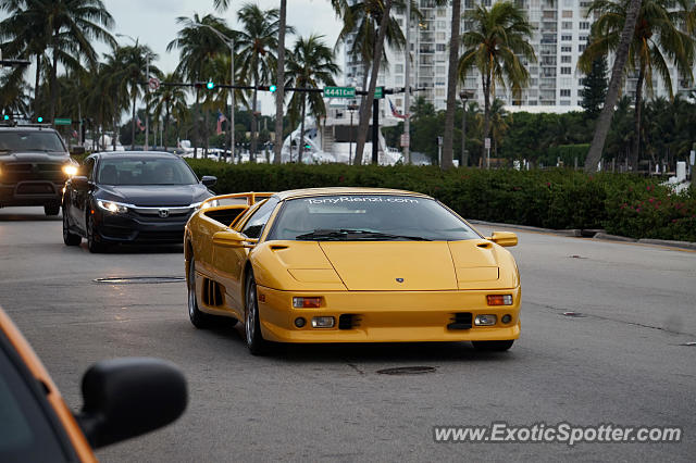 Lamborghini Diablo spotted in Miami Beach, Florida