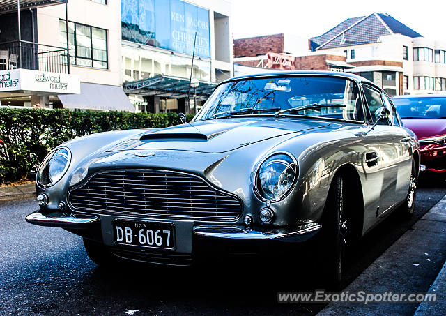 Aston Martin DB6 spotted in Sydney, Australia