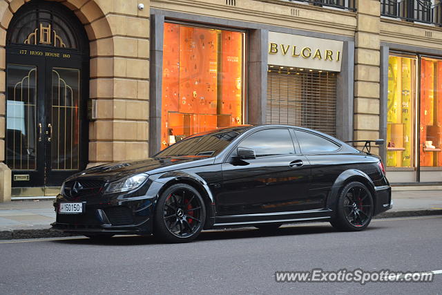 Mercedes C63 AMG Black Series spotted in London, United Kingdom