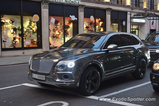 Bentley Bentayga spotted in London, United Kingdom