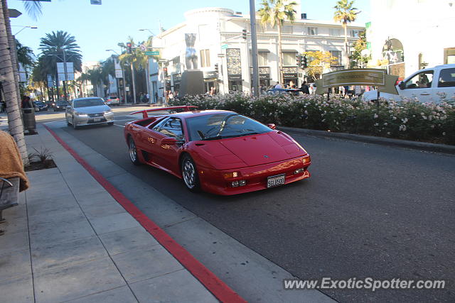 Lamborghini Diablo spotted in Beverly Hills, California