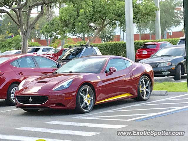 Ferrari California spotted in Ft lauderdale, Florida