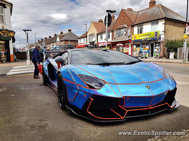 Lamborghini Aventador spotted in Greater London, United Kingdom