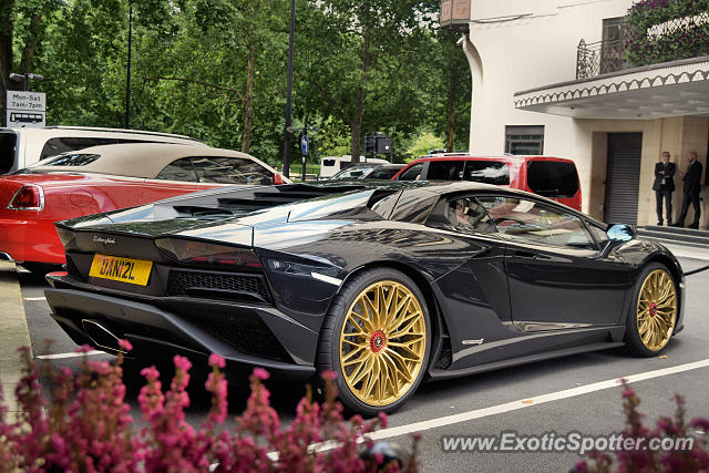 Lamborghini Aventador spotted in London, United Kingdom