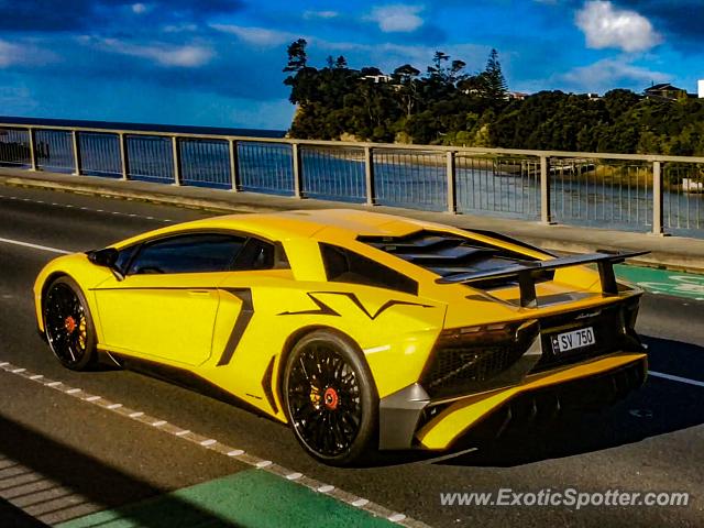Lamborghini Aventador spotted in Orewa, New Zealand