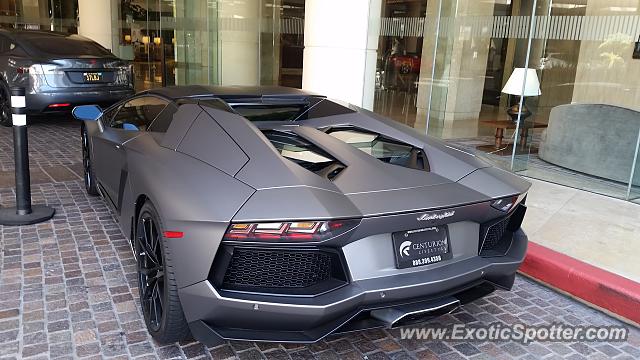 Lamborghini Aventador spotted in Beverly Hills, California