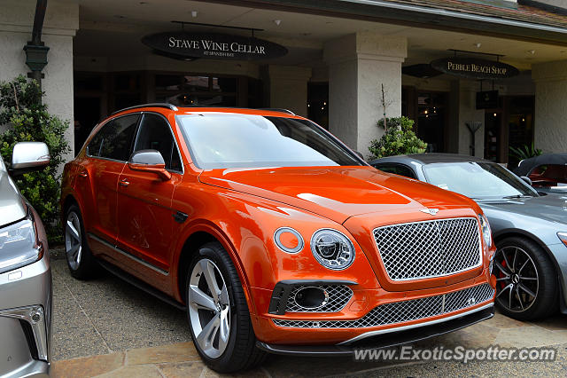 Bentley Bentayga spotted in Pebble Beach, California