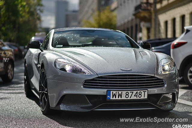 Aston Martin Vanquish spotted in Warsaw, Poland