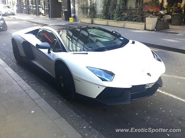 Lamborghini Aventador spotted in Auckland, New Zealand