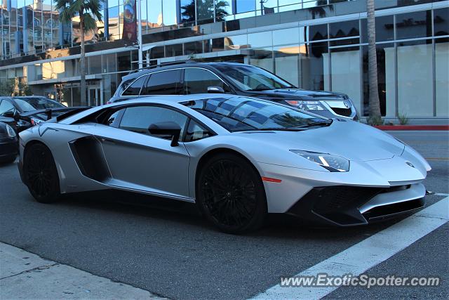 Lamborghini Aventador spotted in Beverly Hills, California