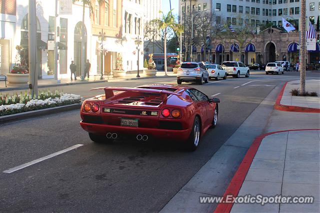 Lamborghini Diablo spotted in Beverly Hills, California