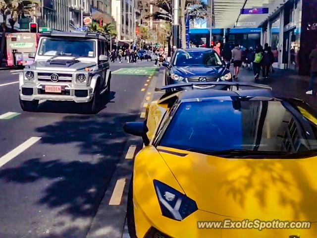 Lamborghini Aventador spotted in Auckland, New Zealand