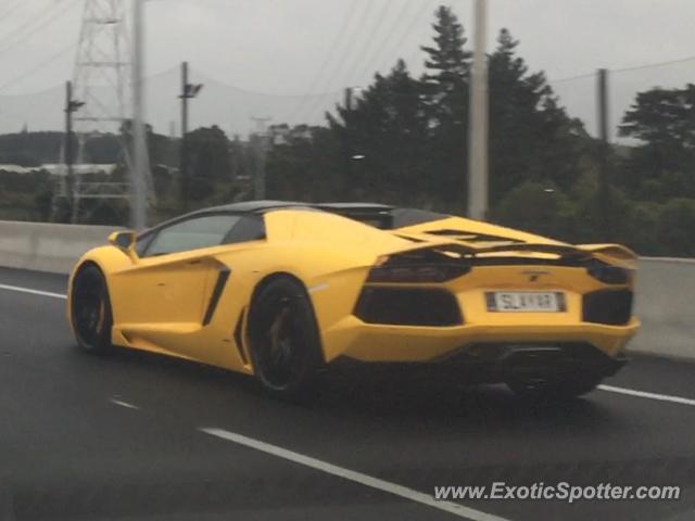 Lamborghini Aventador spotted in Auckland, New Zealand