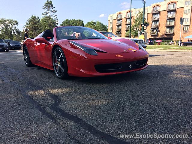 Ferrari 458 Italia spotted in Birmingham, Michigan