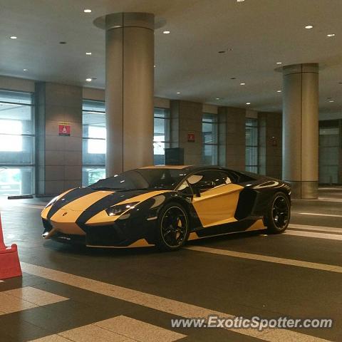 Lamborghini Aventador spotted in Kuala Lumpur, Malaysia