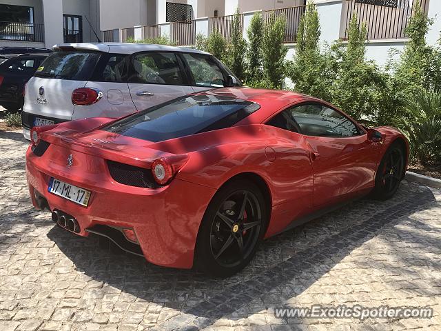 Ferrari 458 Italia spotted in Albufeira, Portugal