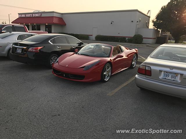 Ferrari 458 Italia spotted in Wichita, Kansas