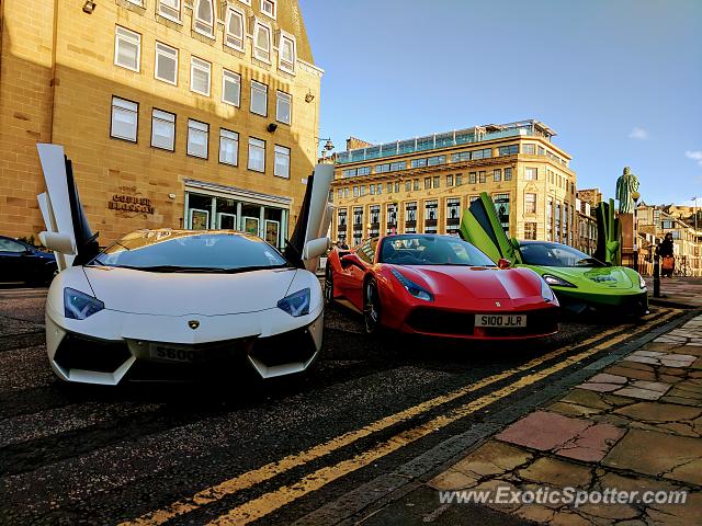 Lamborghini Aventador spotted in Edinburgh, United Kingdom