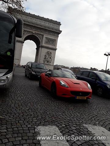 Ferrari California spotted in Paris, France