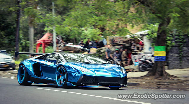 Lamborghini Aventador spotted in Bandung, Indonesia