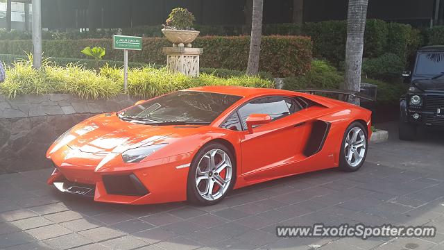 Lamborghini Aventador spotted in Jakarta, Indonesia