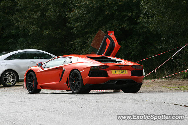 Lamborghini Aventador spotted in Malmedy, Belgium