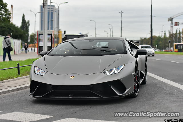 Lamborghini Huracan spotted in Warsaw, Poland