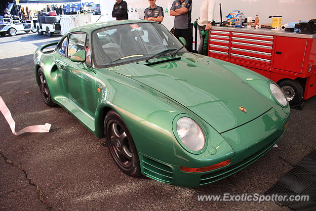 Porsche 959 spotted in Sears Point, California