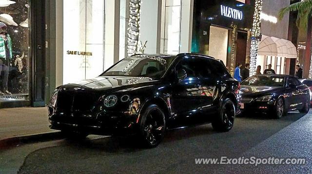 Bentley Bentayga spotted in Los Angeles, California