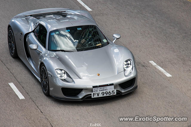 Porsche 918 Spyder spotted in Hong Kong, China
