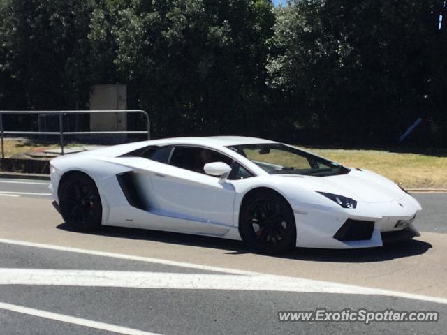 Lamborghini Aventador spotted in Orewa, New Zealand