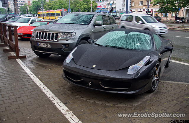 Ferrari 458 Italia spotted in Warsaw, Poland