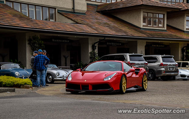 Ferrari 488 GTB spotted in Pebble Beach, California