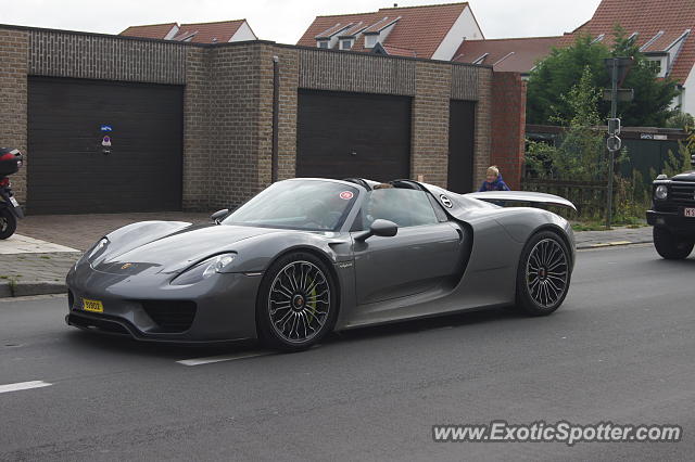 Porsche 918 Spyder spotted in Knokke-Heist, Belgium