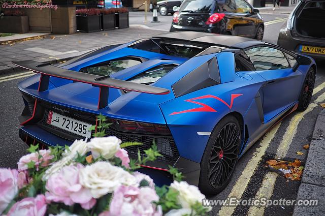 Lamborghini Aventador spotted in London, United Kingdom