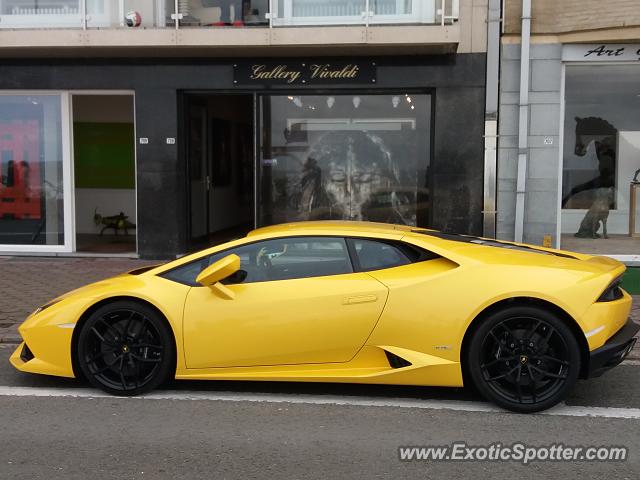Lamborghini Huracan spotted in Knokke, Belgium