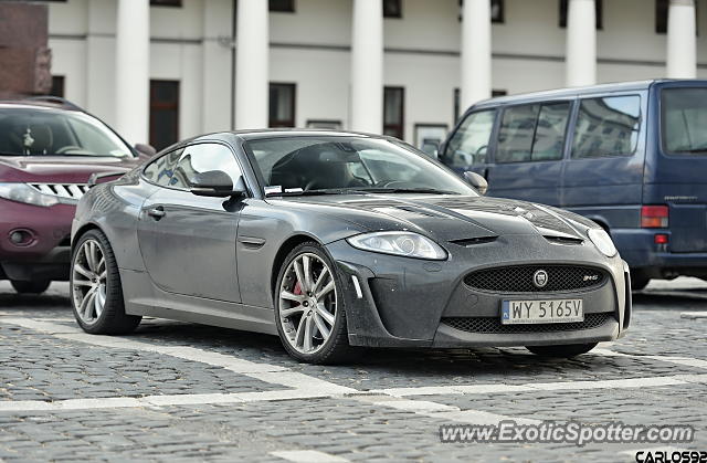 Jaguar XKR-S spotted in Warsaw, Poland