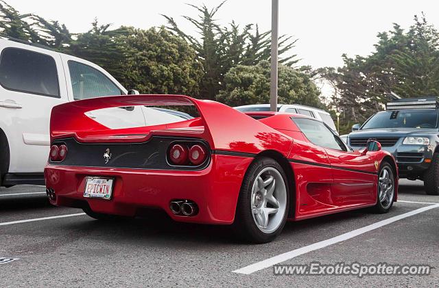 Ferrari F50 spotted in Pebble Beach, California