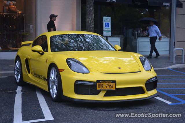 Porsche Cayman GT4 spotted in Manhasset, New York