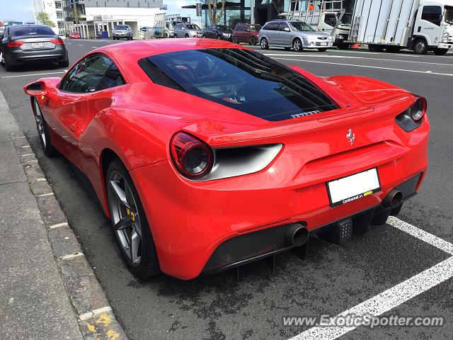 Ferrari 488 GTB spotted in Auckland, New Zealand