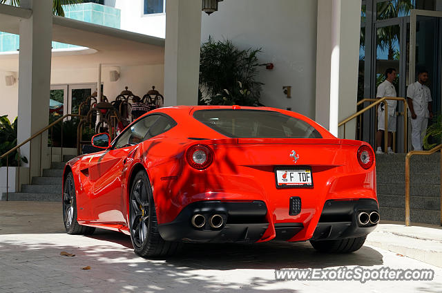 Ferrari F12 spotted in Miami Beach, Florida