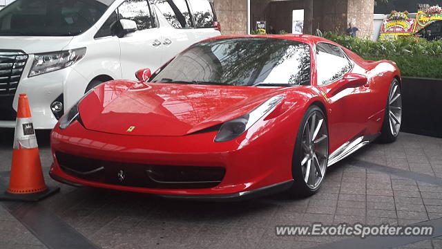 Ferrari 458 Italia spotted in Jakarta, Indonesia