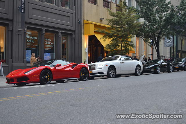 Ferrari 488 GTB spotted in Manhattan, New York
