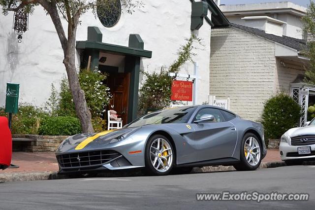 Ferrari F12 spotted in Carmel, California