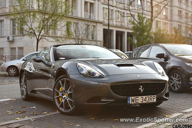Ferrari California spotted in Warsaw, Poland
