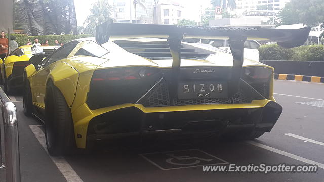 Lamborghini Aventador spotted in Jakarta, Indonesia