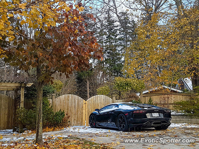 Lamborghini Aventador spotted in London, Ontario, Canada